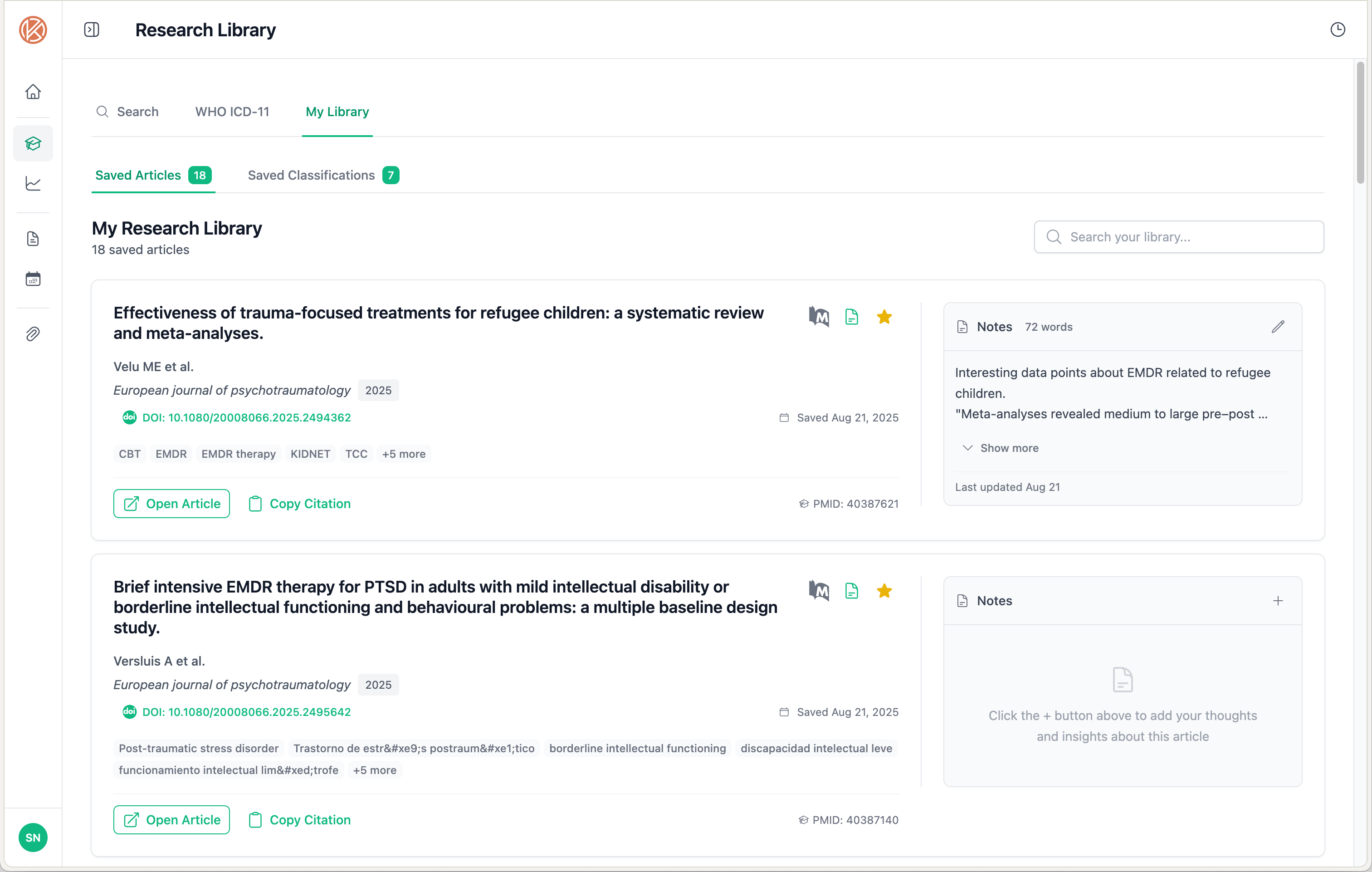 KopplaHQ Research Library branding - Evidence-based content creation