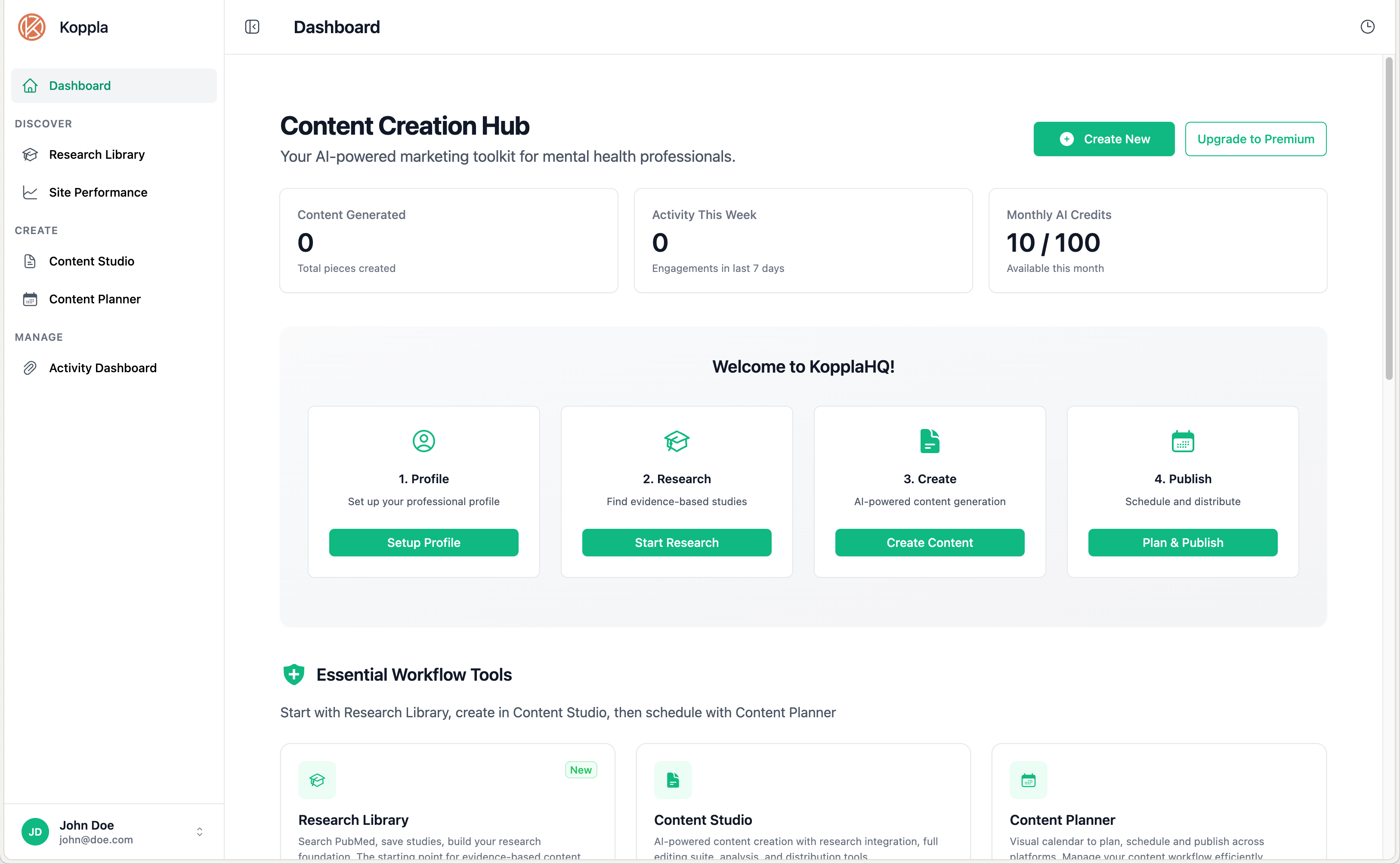 KopplaHQ logo - Digital content platform for mental health professionals